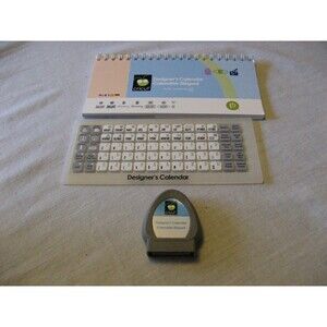 Cricut Deisgner's Calendar Cartidge With Manual & Keypad Overalay